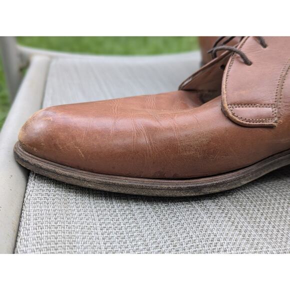 BALLY Men\'s Loafers/Lace Up Dress Shoes Size 10 Brown Light Weight Garfield main image 5